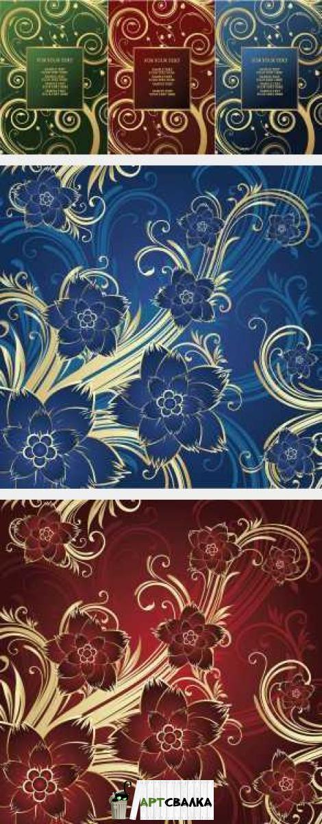 Абстрактные цветочные  фоны | Abstract floral backgrounds